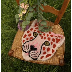 Doing Goods, Pinky Leopard Head Rug