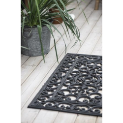 Drmtte, sort gummi, filigran