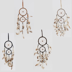 Drmmefanger m/fjer,  9 L 40 cm.