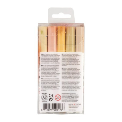 Ecoline watercolor brush pen st med 5 stk., Beige Pink