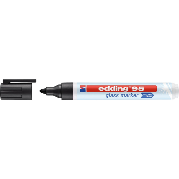 Edding 95 glass marker, 01 Sort