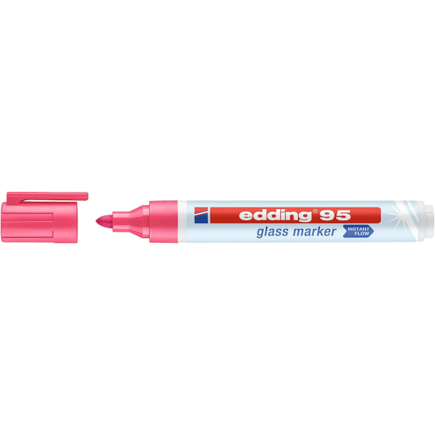 Edding 95 glass marker, 09 Pink