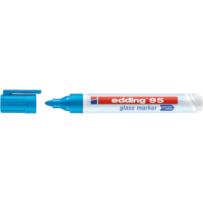 Edding 95 glass marker, 10 Lysebl