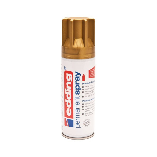 Edding permanent spray guld mat, 200ml