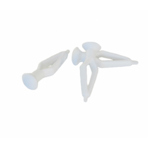 Ekstra clips til 40 + 68 cm plast stjerne hvid, 1 stk