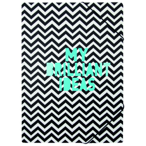 Elastikmappe Zig Zig 'My Brilliant Ideas' A4