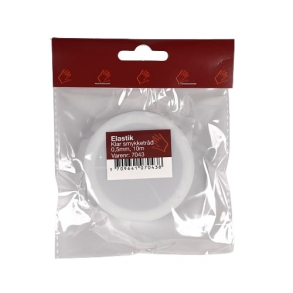 Elastisk smykketrd, 0,5mm x 10m, klar