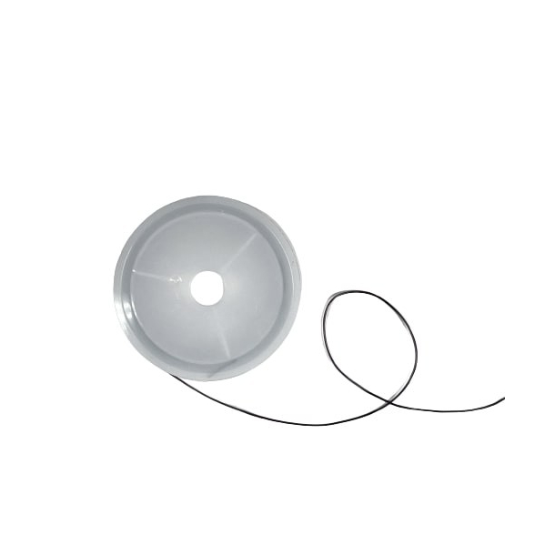 Elastisk smykketrd, 0,8mm x 10m, sort