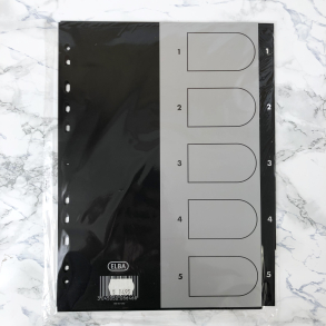 Elba Register 1-5, sort