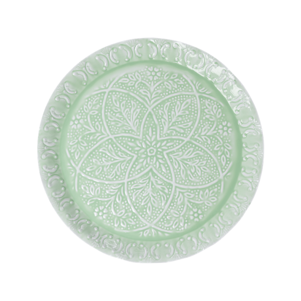 Emalje bakke, Salvie grn,  36cm