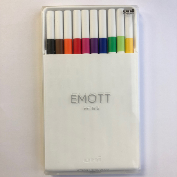 EMOTT fineliner, 10 farver, No. 1