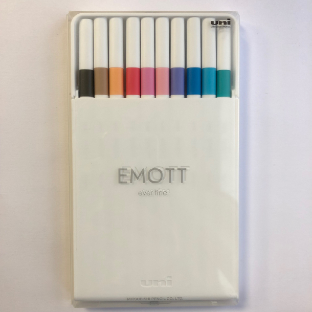 EMOTT fineliner, 10 farver, No. 2