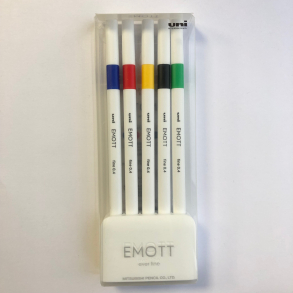EMOTT fineliner, 5 farver, No. 1