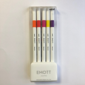 EMOTT fineliner, 5 farver, No. 2
