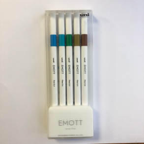 EMOTT fineliner, 5 farver, No. 4