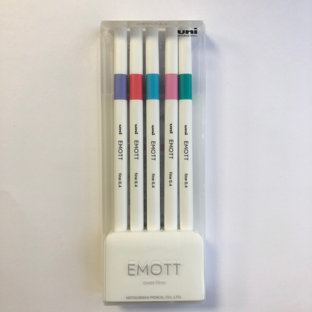 EMOTT fineliner, 5 farver, No. 5