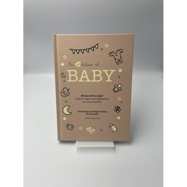 En hjertelig hilsen til baby og konfirmanden, beige