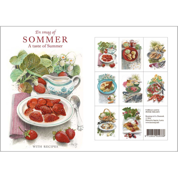 EN SMAG AF SOMMER- med opskrifter - malet af Peter Nielsen