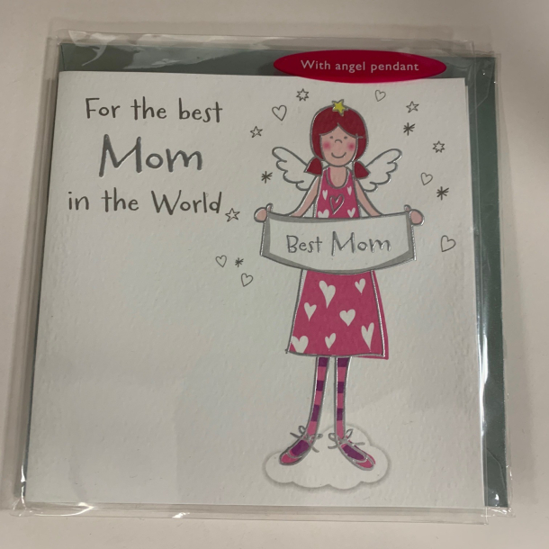 Englekort med vedhng, For the best Mom