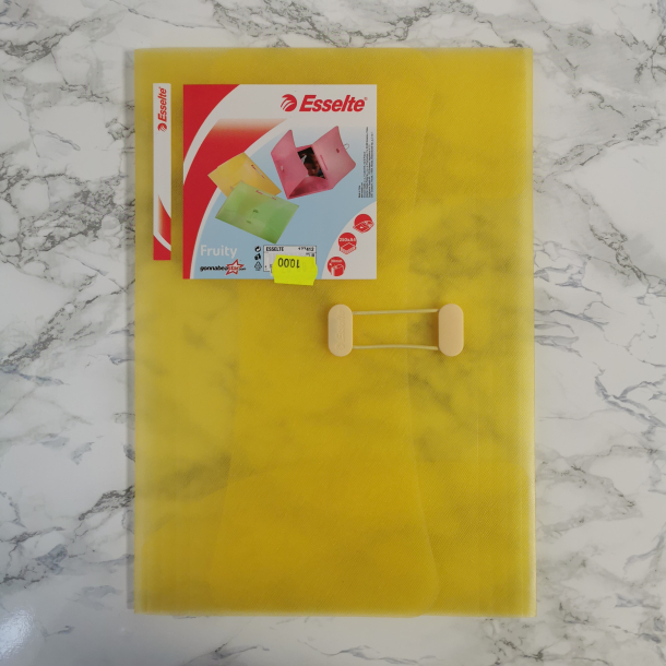 Esselte, Elastikmappe gul