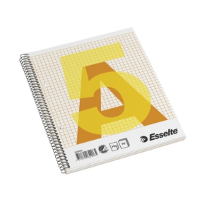 Esselte Notesblok med spiral, A5, 70 blade, kvadreret