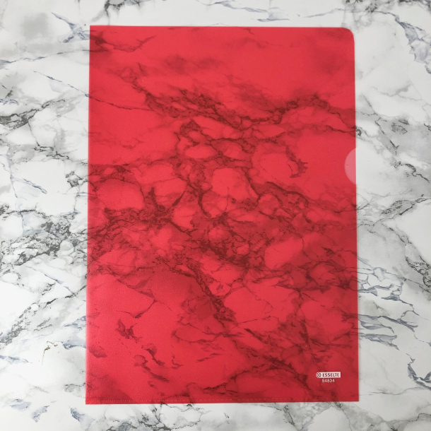 Esselte Omslag A4, Prget, 1 stk., rd