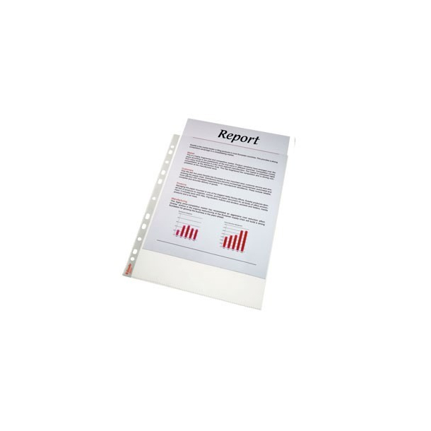 Esselte Plastlomme, klar, �ben top, A4, 100 stk.