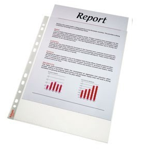 Esselte Plastlomme, klar, ben top, A5, 100 stk.