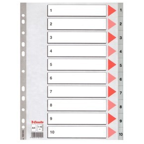 Esselte Register 1-10 A4, gr
