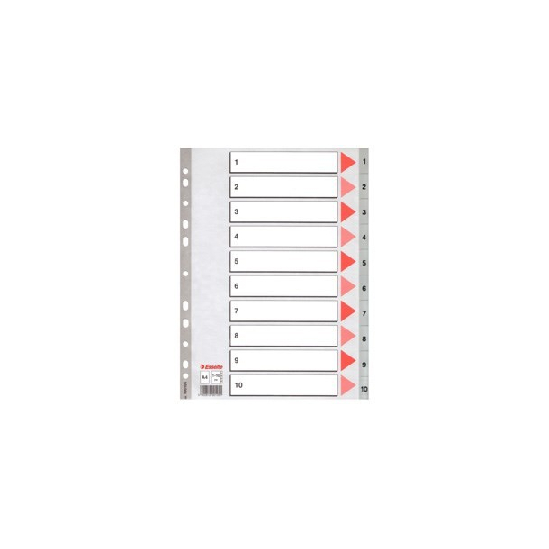 Esselte Register 1-10 A4, gr