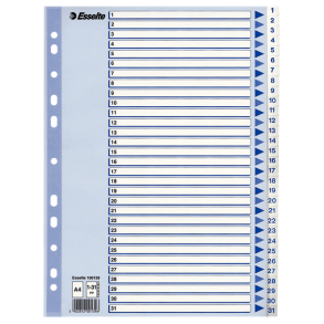 Esselte Register 1-31 A4, hvid 