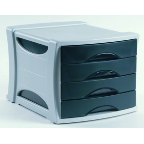 Esselte skuffekabinet, sort/gr