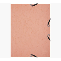 Exacompta elastikmappe + flash cards, A5, koral