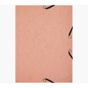 Exacompta elastikmappe + flash cards, A5, koral