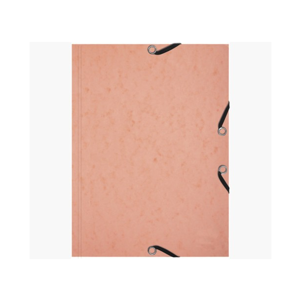 Exacompta elastikmappe + flash cards, A5, koral