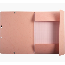 Exacompta elastikmappe + flash cards, A5, koral