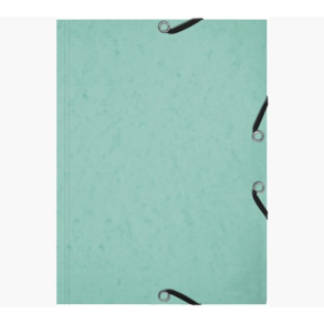 Exacompta elastikmappe + flash cards, A5, pastelgrn