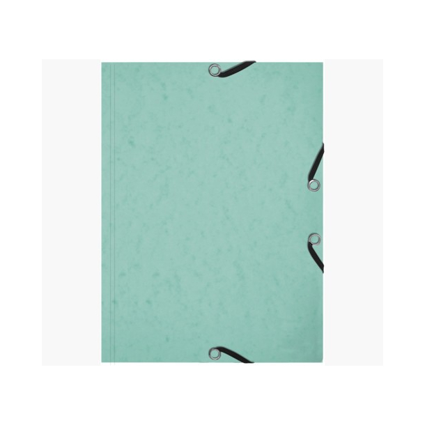 Exacompta elastikmappe + flash cards, A5, pastelgrn