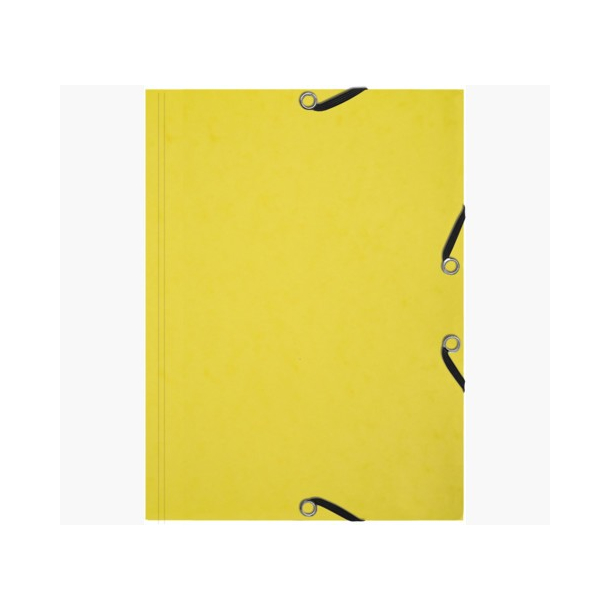 Exacompta elastikmappe + flash cards, A5, pastelgul