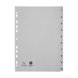 Exacompta faneblade / register 1-10