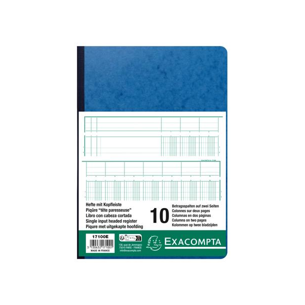 Exacompta kolonnebog, 10 kolonner