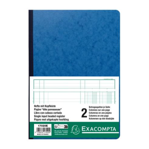 Exacompta kolonnebog, 2 kolonner