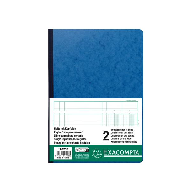 Exacompta kolonnebog, 2 kolonner