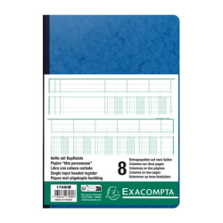 Exacompta kolonnebog, 8 kolonner