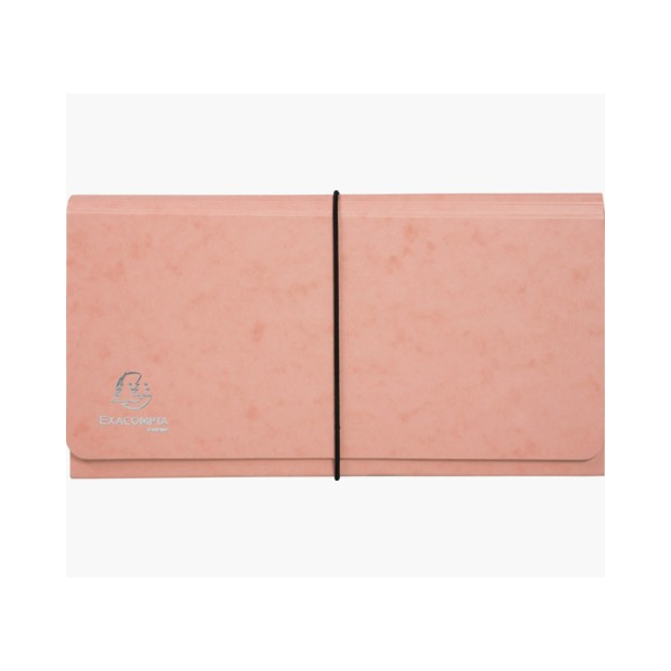 Exacompta Mappe med 6 rum, koral