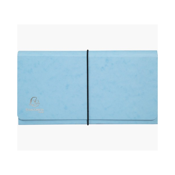 Exacompta Mappe med 6 rum, pastelbl