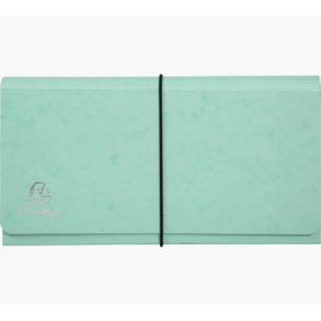Exacompta Mappe med 6 rum, pastelgrn