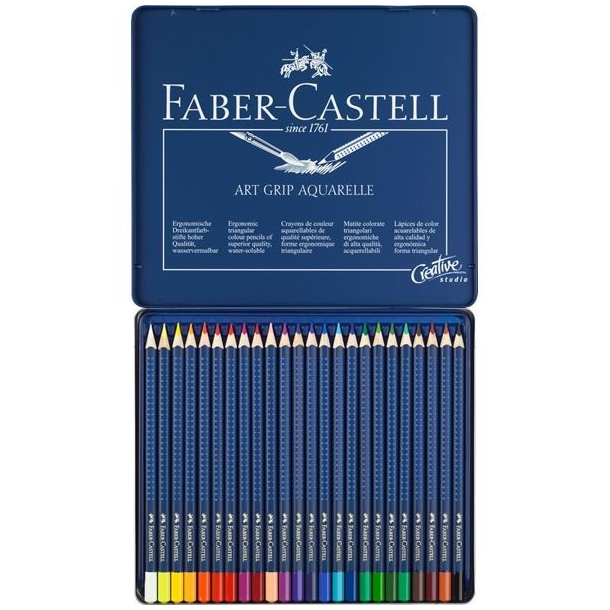 Faber Castell art grip akvarelblyanter, 24 stk.
