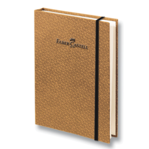 Faber Castell Bamboo blok, brun, A6, ternet sider