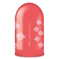 Faber Castell blyantspidser, fodspor, med etui